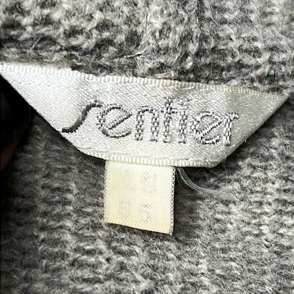 Sentier XL Wool Knit Hooded Double Breasted Sweater Coat - Picture 7 of 12